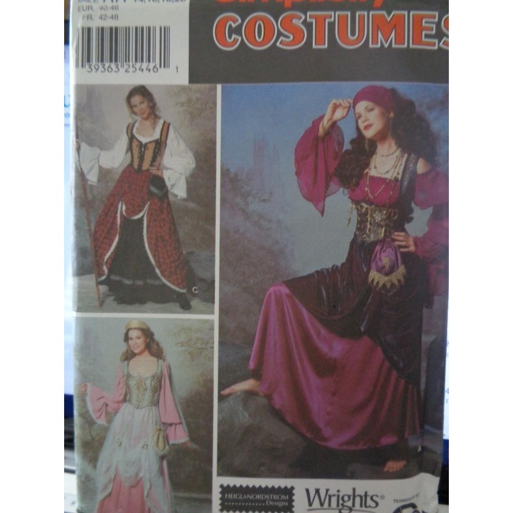 Simplicity Sewing Pattern 9966 Adult Costumes 14-20 Gypsy Princess